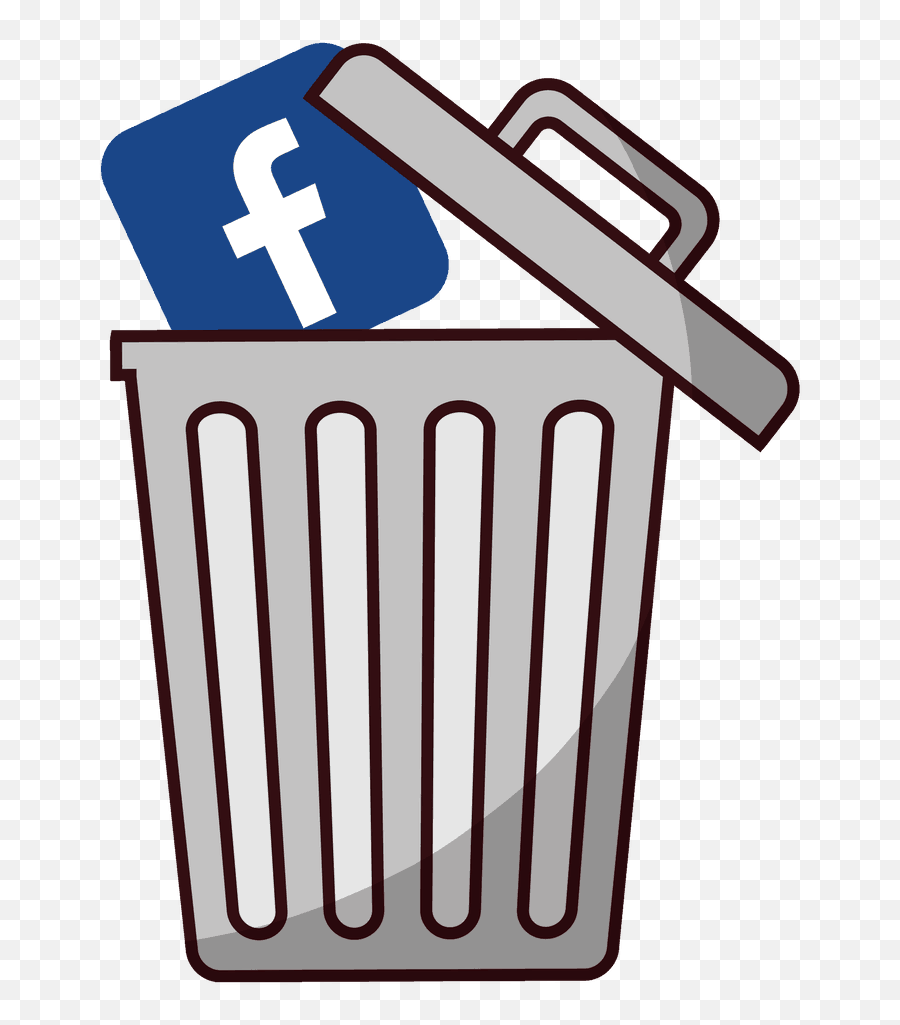 Download Putting The Facebook Icon In A Trash Can Png Image - Facebook Trashbin Emoji,Trash Emoji