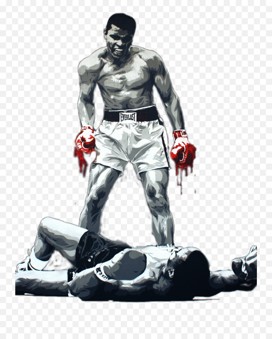 Mohammad Ali Mohamedali Boxing Fight Sport Knockout - Muhammed Ali Red Gloves Emoji,Emoji Fight