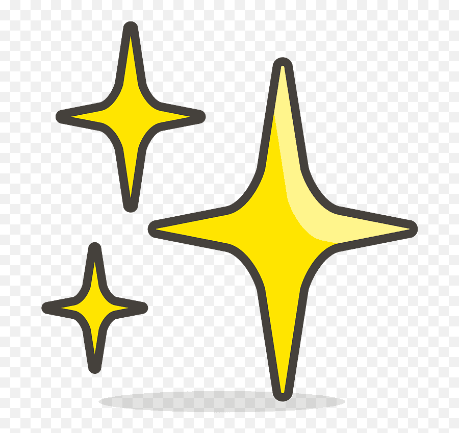 Sparkles Emoji Clipart - Sparkle Emoji Vector,Sparkle Emoji