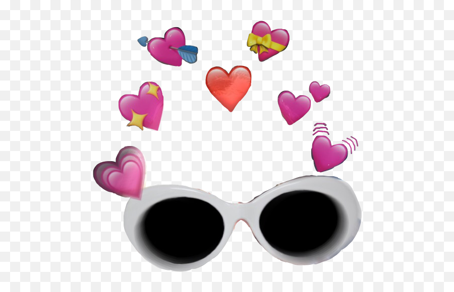 D - Clout Goggles Heart Meme Png Emoji,Clout Emoji