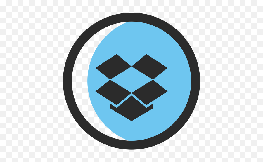 Dropbox Colored Stroke Icon - Dropbox Png Icon Black Emoji,Dropbox Emoji