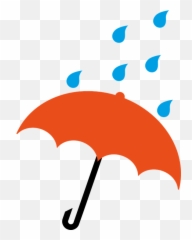 Umbrella Orange Drops - Umbrella With Raindrops Clipart Emoji,Umbrella Sun Emoji