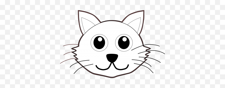 Clipart Cat Face Download Free Clip - Cat Face Clipart Black And White Emoji,Black And White Cat Emoji