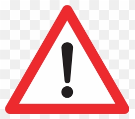Wikimedia Commons - White And Red Triangle Sign Emoji