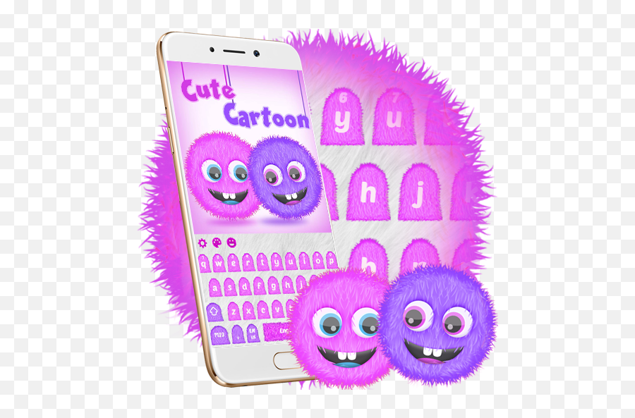 Cute Cartoon Monster Keyboard Theme - Mobile Phone Emoji,Yam Emoji