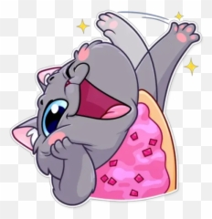 Nyan Cat Stickers For Whatsapp - Nyan Cat Sticker Telegram Emoji,Nyan Cat Emoji