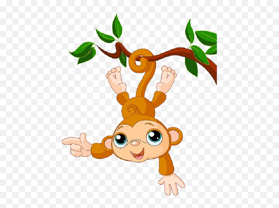 Clip Art Of Cartoon Monkeys - Clipartix Cartoon Monkeys Emoji,Monkey Emoji Transparent