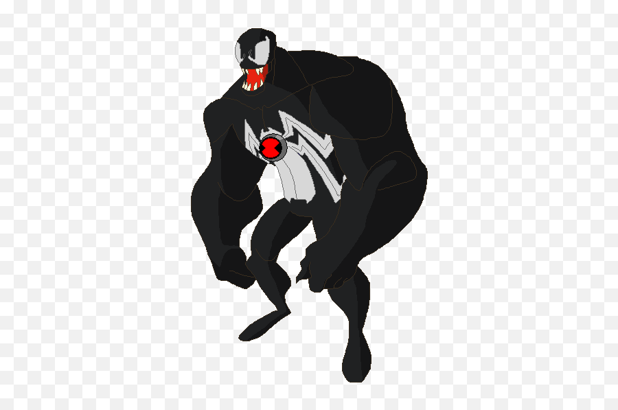 Download Venom Transparent Hq Png Image - Venom Cartoon Transparent Background Emoji,Venom Emoji