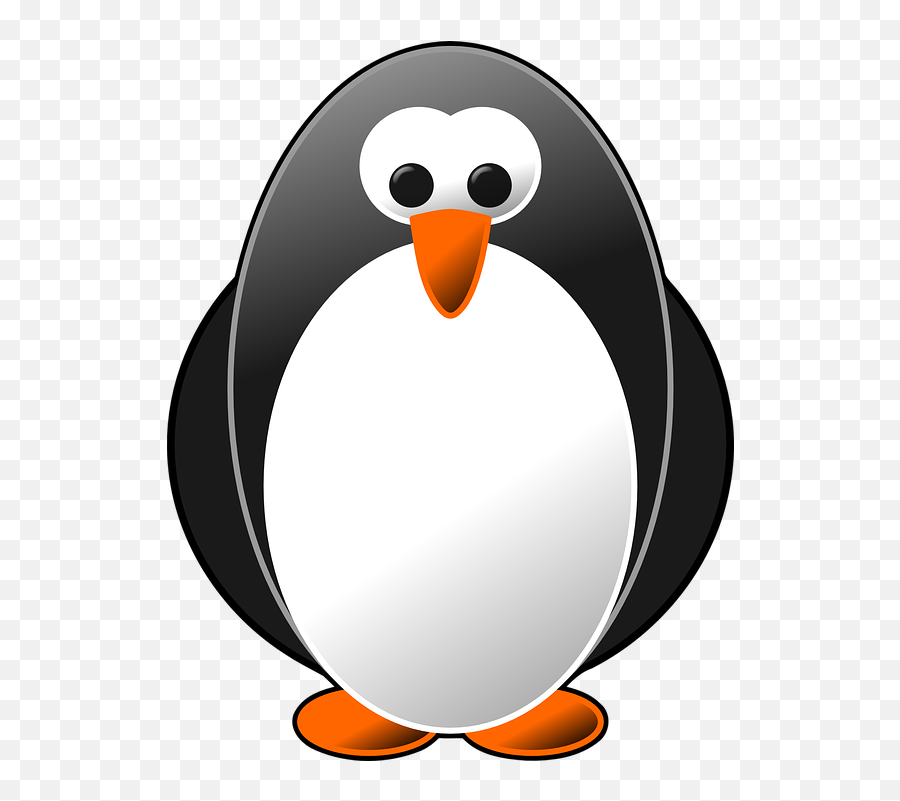 Linux Penguin Black - Penguin Smiley Emoji,Furry Emoji