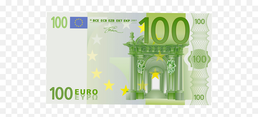 100 Euro Png Clipart - 100 Euro Png Emoji,Euro Emoji
