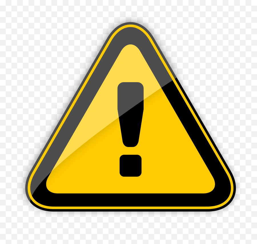 Warning Sign Clipart - High Voltage Sign Clipart Emoji,Caution Sign Emoji