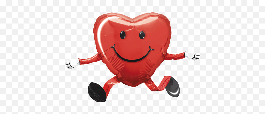 19 Happy Hugs Awk Balloon Buddies Bargain Balloons - Heart Shapes With Smiley Emoji,Emoticon Hugs
