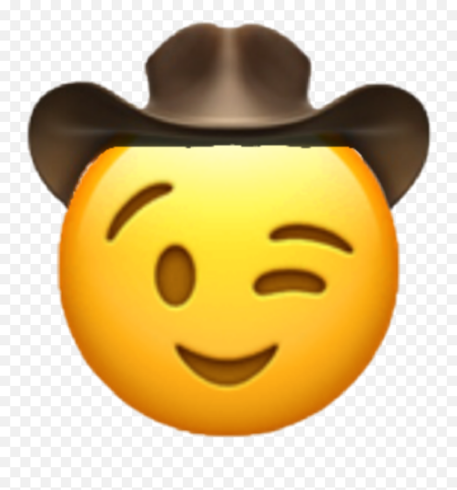 Cowboyemoji Cowboyhat Cowboy Wink - Cowboy Emoji Meme,Wink Wink Emoji