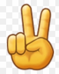 Emoji Peace Sticker - Sign Language