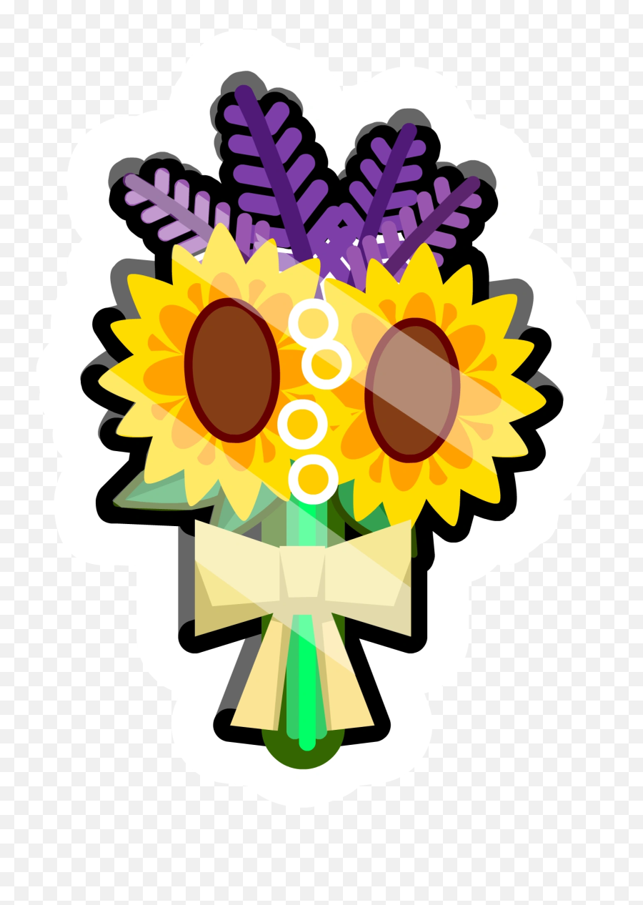 Flower Bouquet Pin Club Penguin Wiki Fandom - Ramo De Flores Club Penguin Emoji,Bouquet Of Flowers Emoji