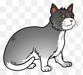 Free Art Clip Of Cat Clipart Image 3 - Transparent Cat Clipart Png Emoji,Grey Cat Emoji