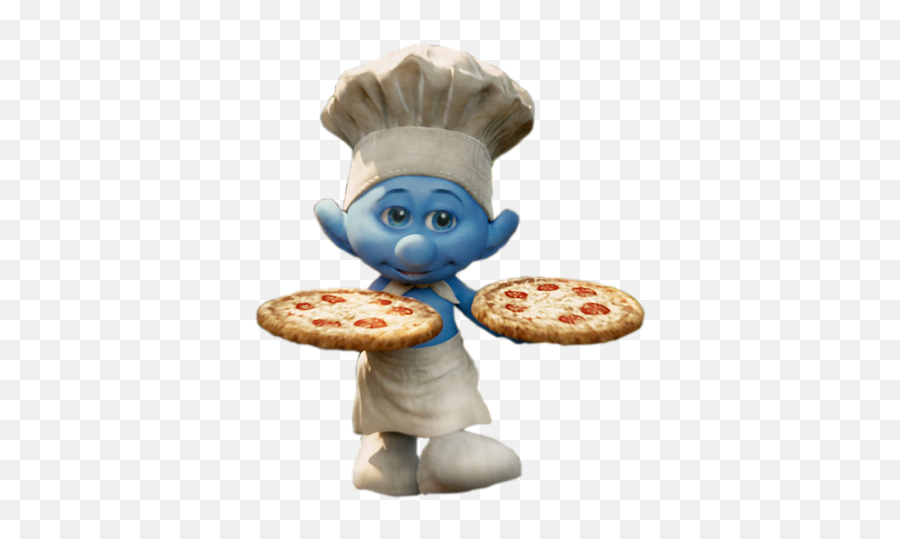 Pizza Smurf Png Official Psds - Smurf Chef Emoji,Emoji Eating Pizza