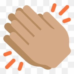 Clapping Hands Emoji With Medium - Mãos Batendo Palmas Png,Glove Emoji