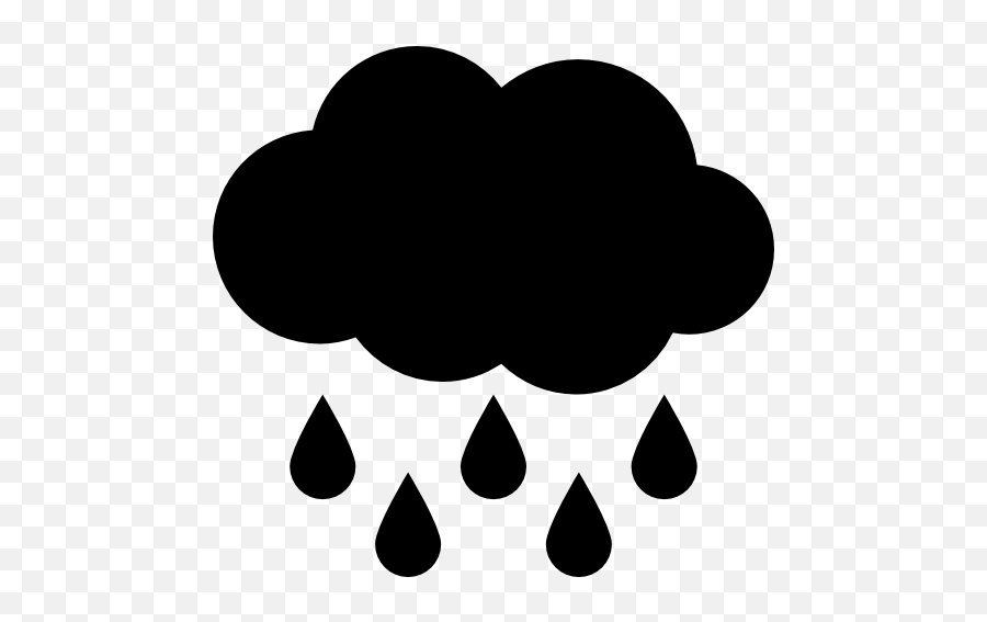 Free Vector Icons - Black Cloud Rain Vector Emoji,Black Cloud Emoji