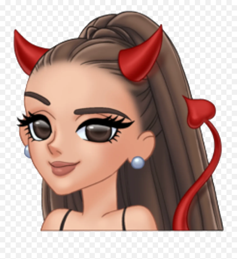 Arimoji Devil Red Horns Arianagrande - Transparent Ariana Grande Sticker Emoji,Ariana Grande Emojis