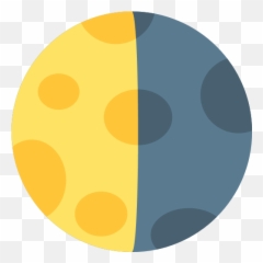 Last Quarter Moon Symbol Emoji For Facebook Email Sms - Circle,First Emoji