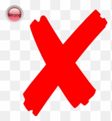 X Mark Clipart - Wrong Emoji
