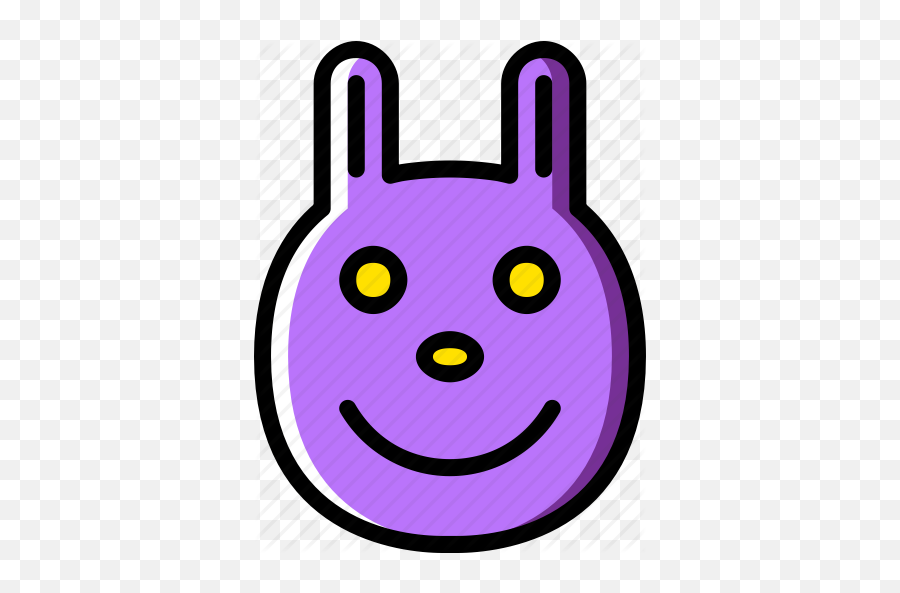 Emoji Emoticons Face Happy Icon - Smiley,Purple Cat Emoji