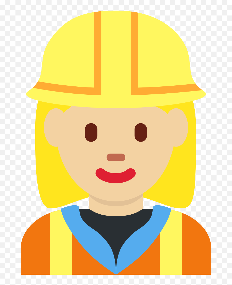 Twemoji2 1f477 - Whatsapp Emoji Engineer,Construction Emoji