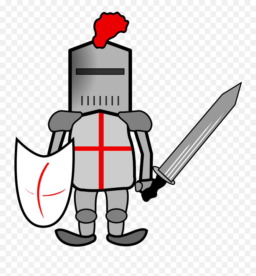Crusader Armour Knight Warrior Sword - Crusaders Clipart Emoji,Sword And Shield Emoji