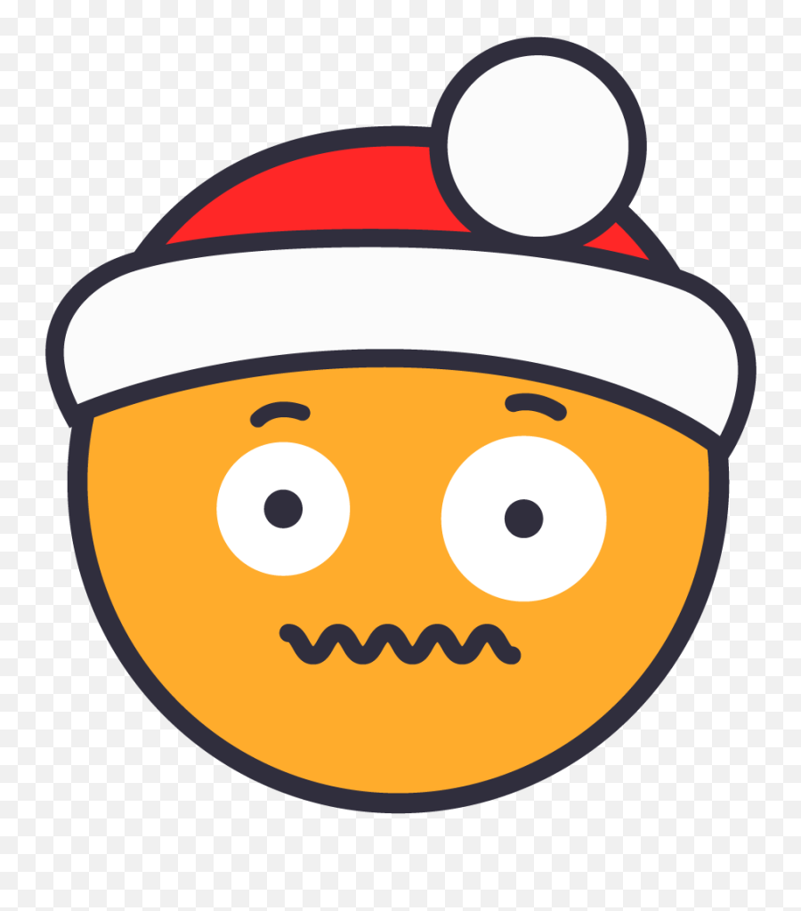 Download Hd Shook Santa - Cool Santa Clipart Emoji,Santa Emoji