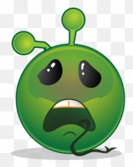 Smiley Green Alien Sickening - Emoji
