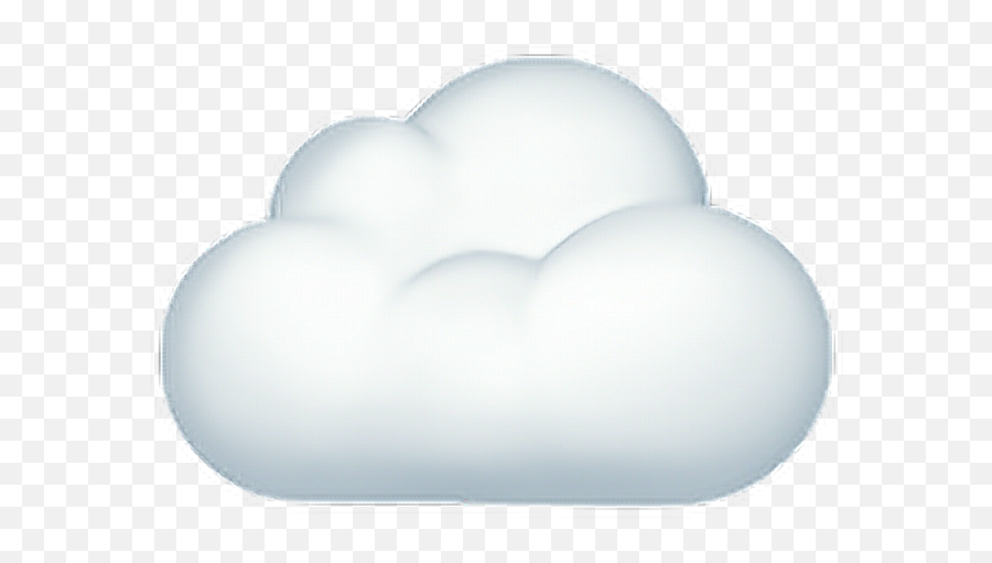 Cloud Emoji Emoticon Iphone Iphoneemoji - Light,Cloud Emoji Png