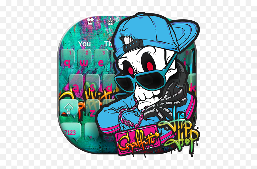 Graffiti Hip Hop Skull Keyboard U2013 Apps On Google Play - Graffiti Hip Hop Skull Emoji,Hip Hop Emoji