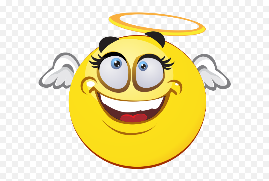 Angel Emoji Decal - Perfect Smiley Face,Angel Emoji Png