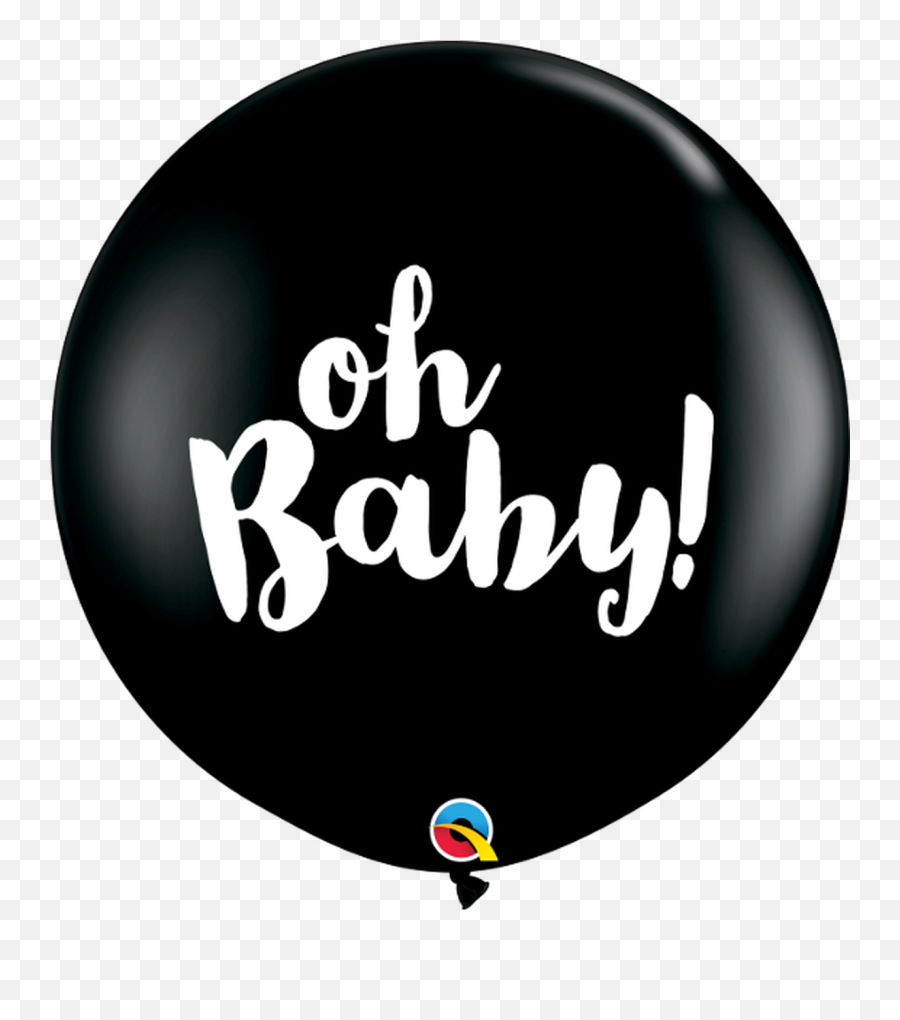 36 Q Oh Baby Onyx Black With White Print 2 Count - Circle Emoji,Oh Boy Emoji