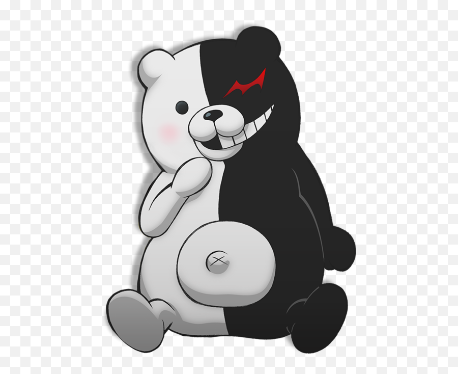 Danganronpa Bear Drawing - Danganronpa Monokuma Emoji,Monokuma Emoji
