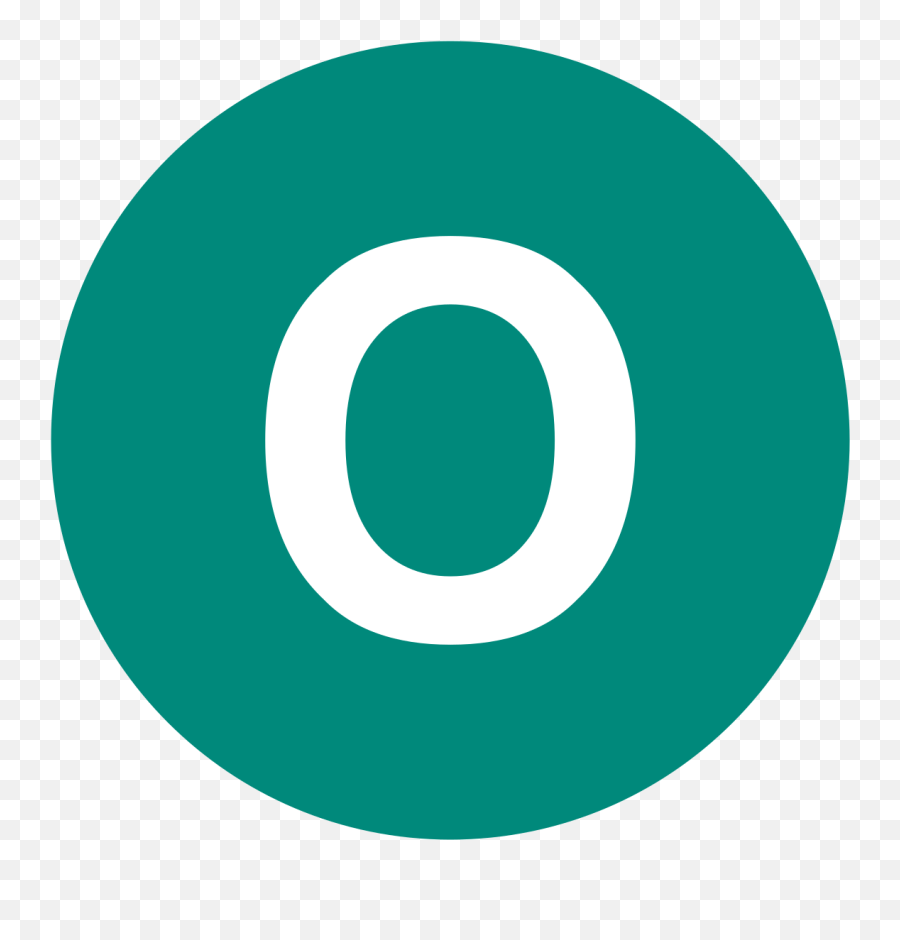 Eo Circle Teal White Letter - Transparent Background Icon Bing Logo Emoji,Letter O Emoji