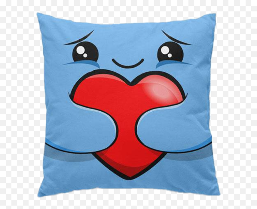 See Danielapereirinha Profile On Picsart - Almofada Kawaii Eu Te Amo Emoji,Blue Heart Emoji Pillow