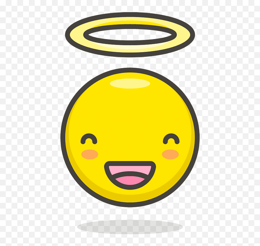 Smiling Face With Halo Emoji Clipart - Smiling Face With Halo Svg,Halo Emojis