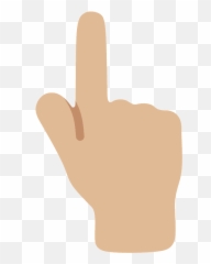 Backhand Index Pointing Up Emoji