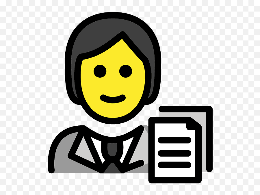 Office Worker Emoji Clipart Free Download Transparent Png - Emoji Juge,Fist Emoticon