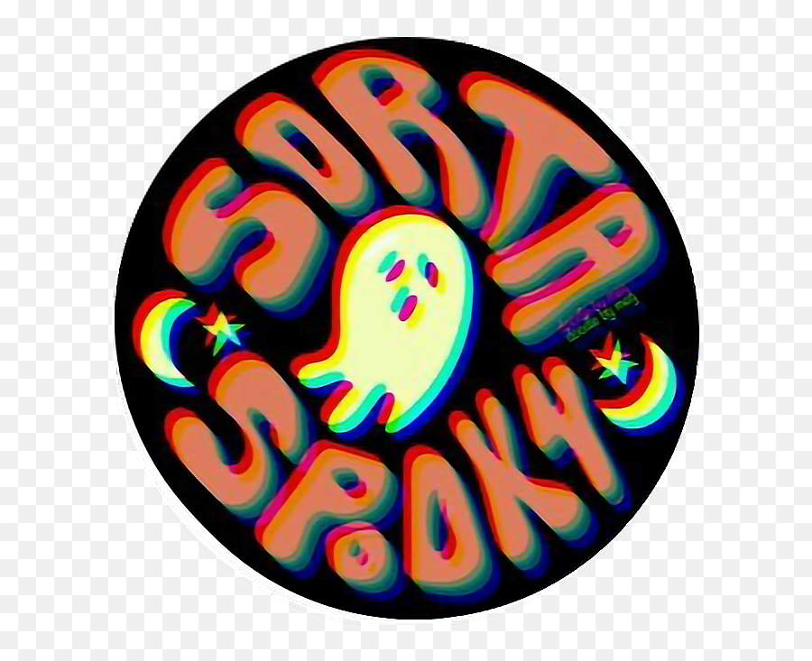 Spooky Halloween Scary October Boo Ghost Ghoul - Sorta Spooky Sticker Emoji,Ghost Emoticons
