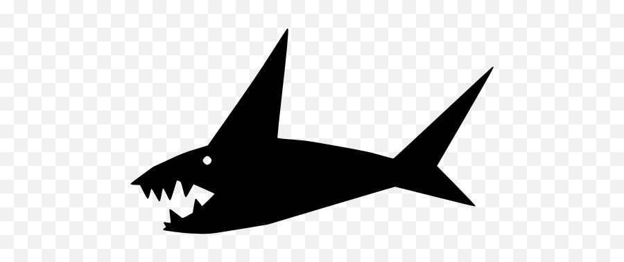Shark Silhouette Caricature - Nickelodeon Fish Emoji,Roller Coaster Emoji