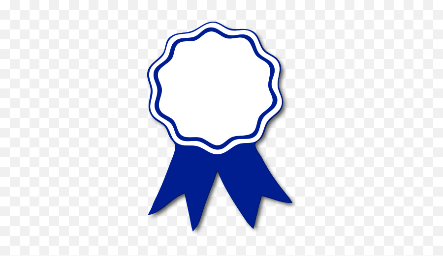 Blue Ribbon Award Ribbon Clipart - Transparent Background Award Ribbon Emoji,Blue Ribbon Emoji