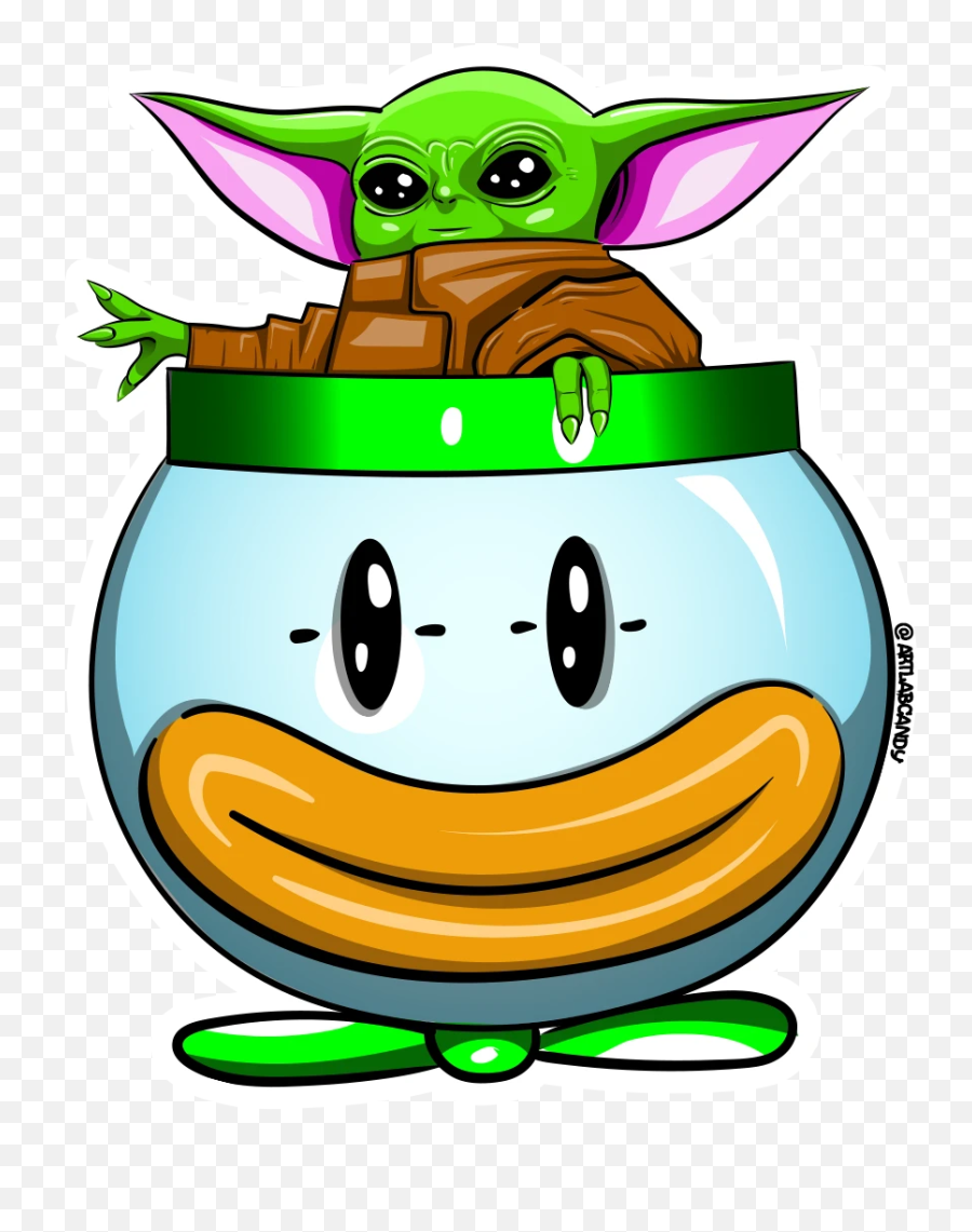 Kupa Clown Car Baby Yogurt Space Wars - Yoda Emoji,Yoda Emoticon