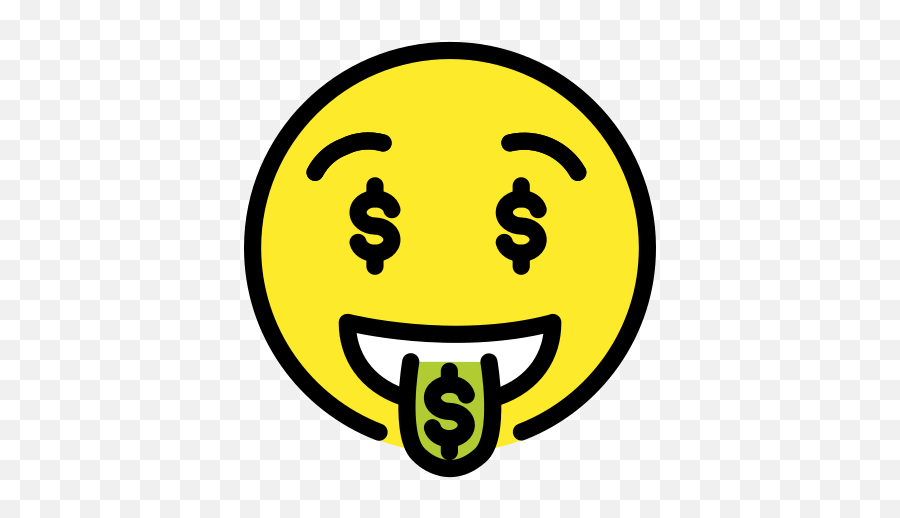 Emoji - Smiley,Money Mouth Emoji