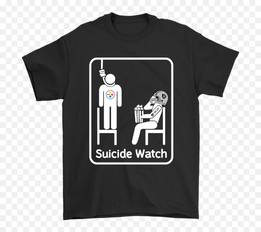 Oakland Harajuku Mens Tshirt Raiders - Suicide Watch T Shirts Emoji,Oakland Raiders Emoji