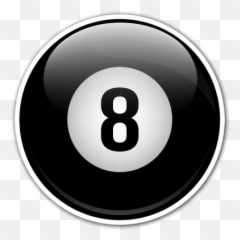 8 Ball Pool Picture - Bola 8 De Billar Emoji,Eight Ball Emoji