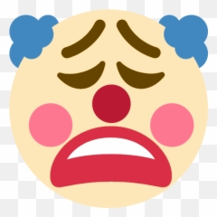 Clownweary - Clown Emoji Discord Transparent,Weary Emoji