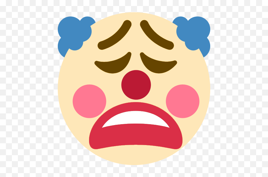 Clownweary - Clown Emoji Discord Transparent,Weary Emoji